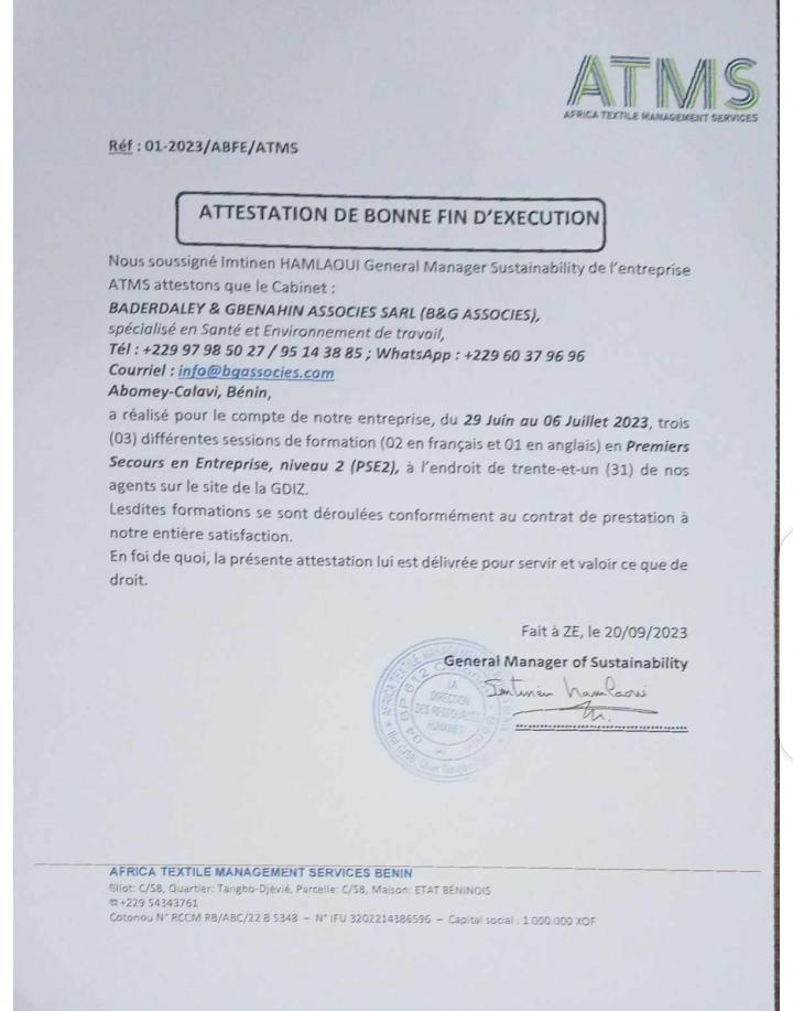 Attestation-ATMS